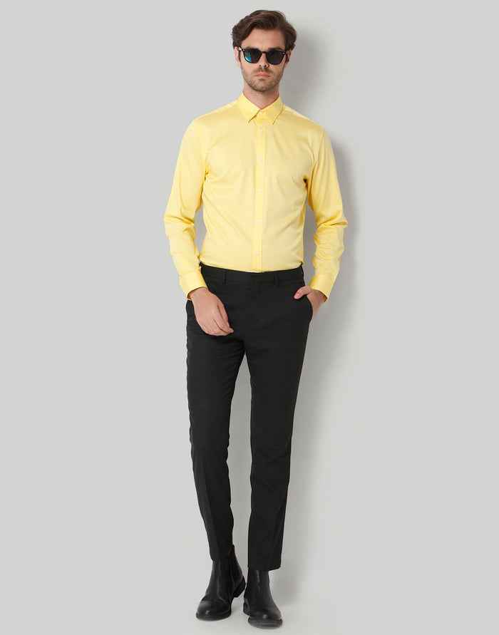 Yellow Full Sleeves Shirt