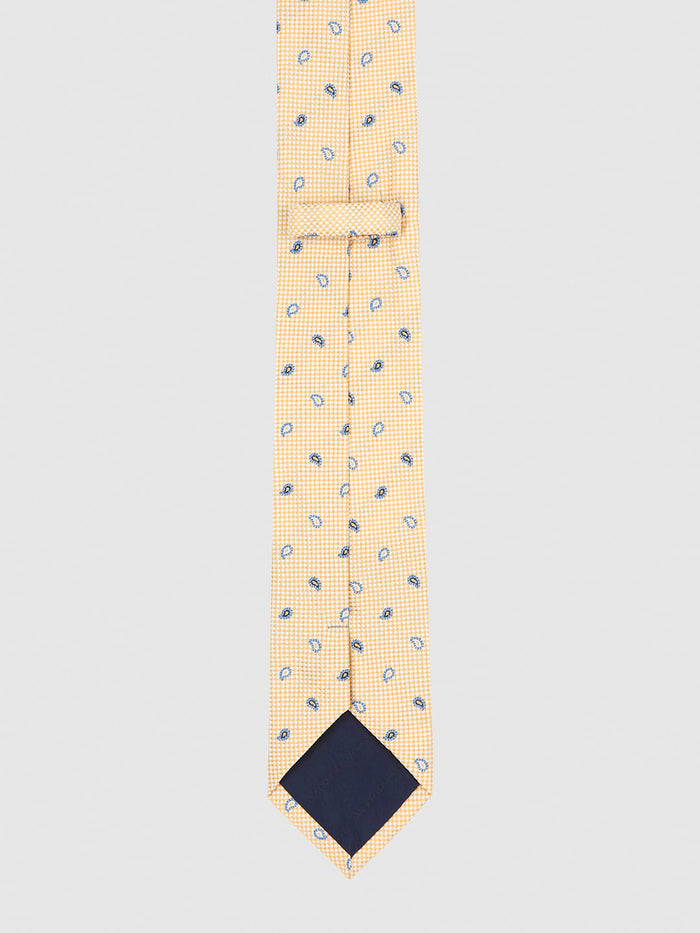 Yellow Printed Tie