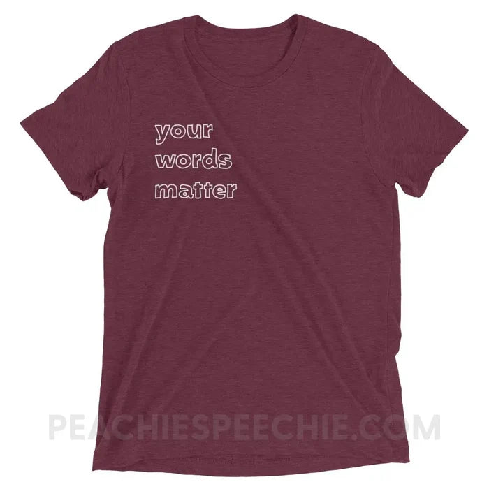 Maroon Triblend / XS