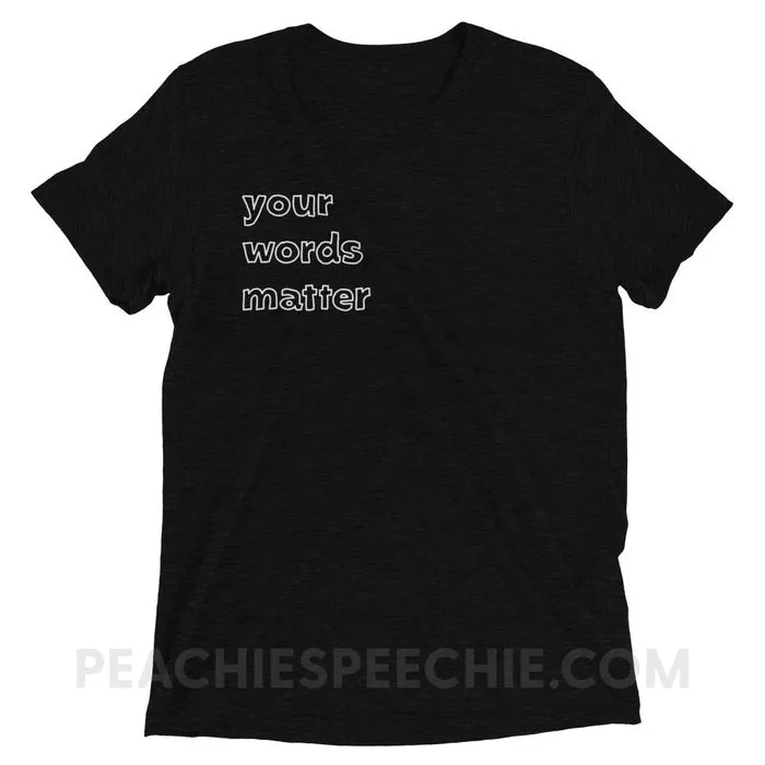 Solid Black Triblend / XS