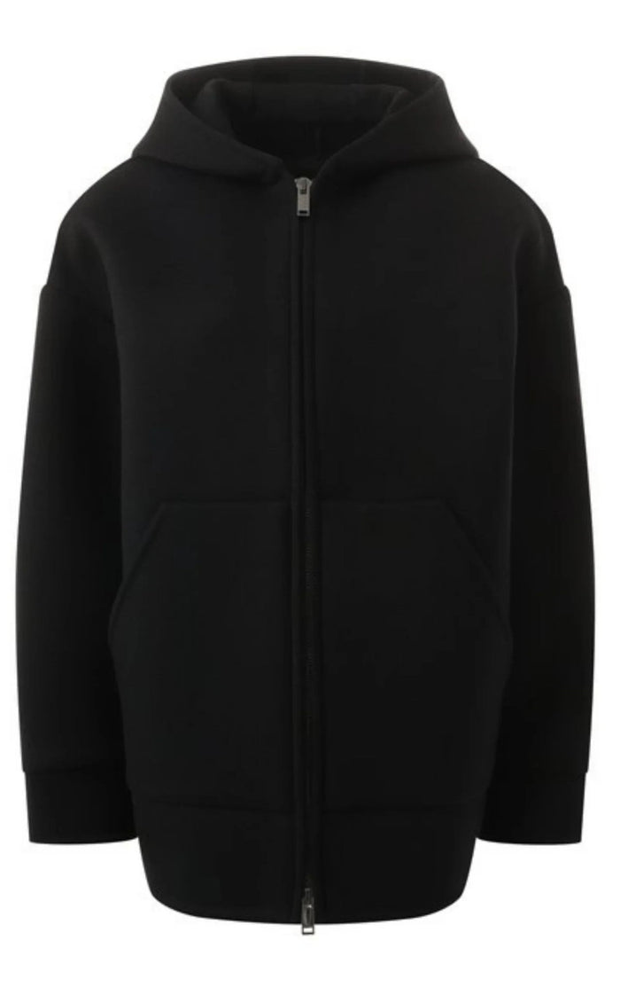 Valentino Zip - Up Drop Shoulder Hoodie Jacket - Runway Catalog
