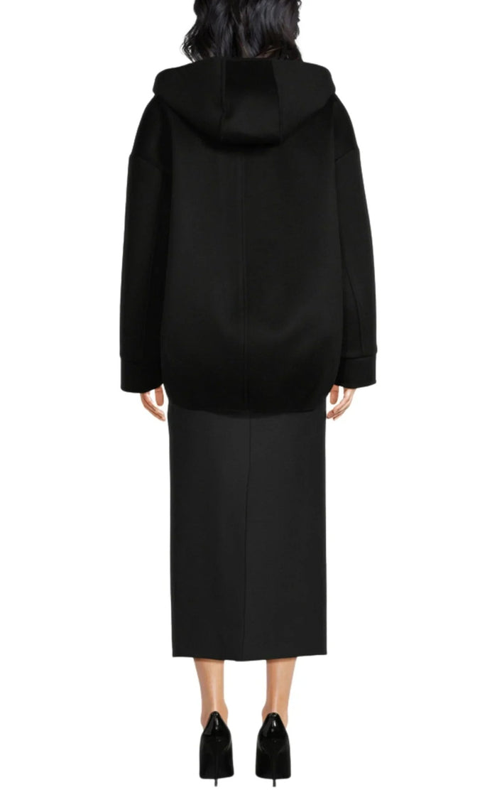 Valentino Zip - Up Drop Shoulder Hoodie Jacket - Runway Catalog